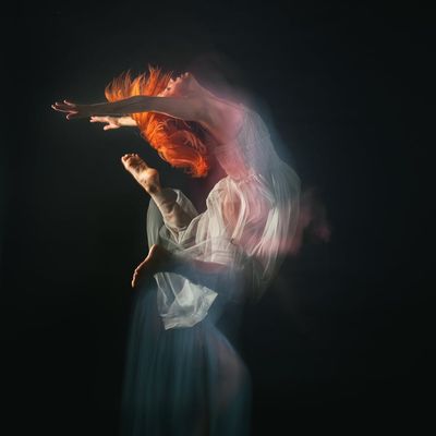 A flowing piece of fabric suggesting movement and grace.