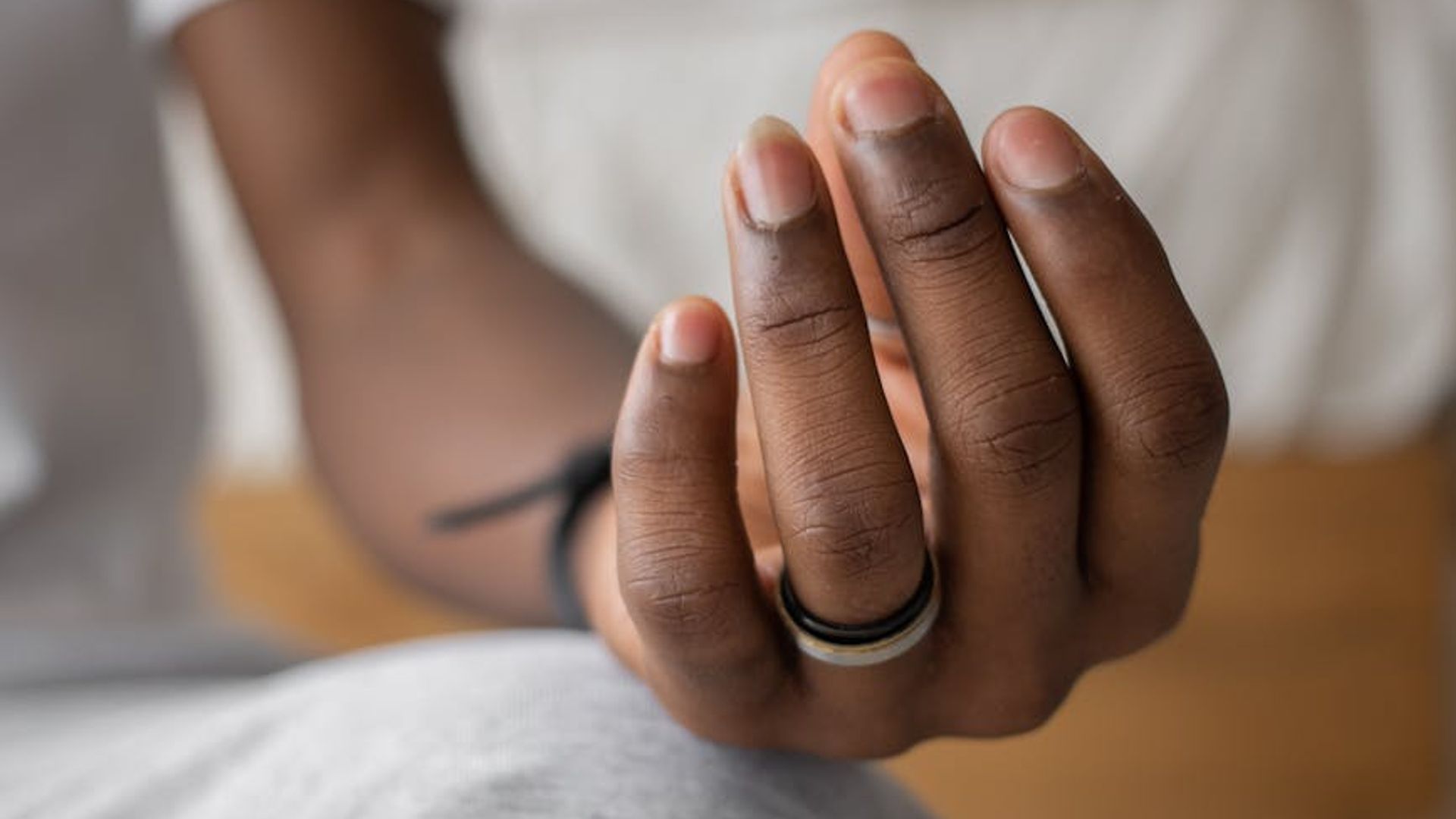 Calm and spacious room for yoga practice with soft lighting.